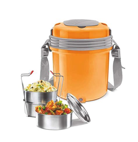 Milton Electron Stainless Steel Tiffin Box Set, 360ml/158mm, Set 